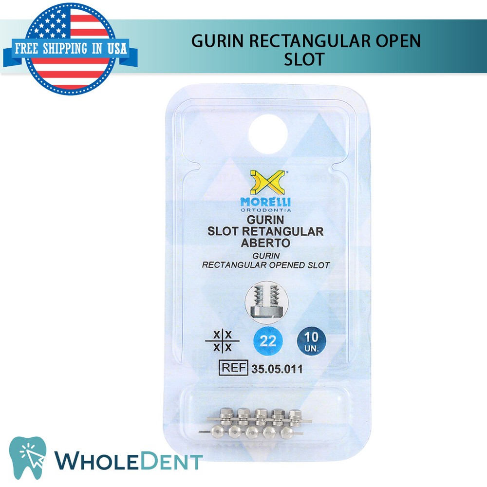 10x Orthodontic Dental Gurin Rectangular Grip Stop Archwire Lock Morelli