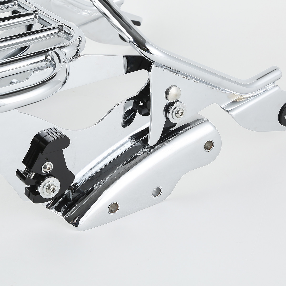 Chrome Sissy Bar Luggage Rack Backrest Docking Kit Fit For Harley Touring 09-13