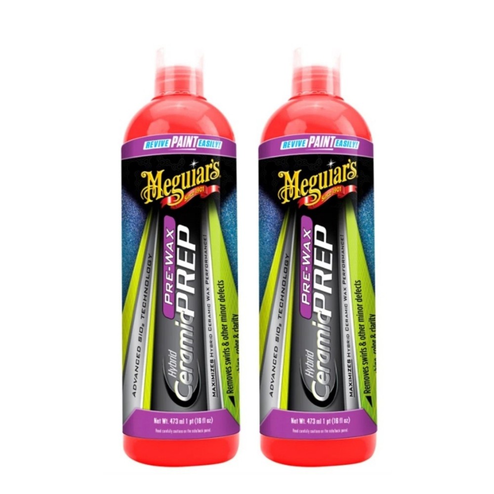 Meguiar’s Hybrid Ceramic Pre-Wax Prep 16oz 2 Pack Paint Prep