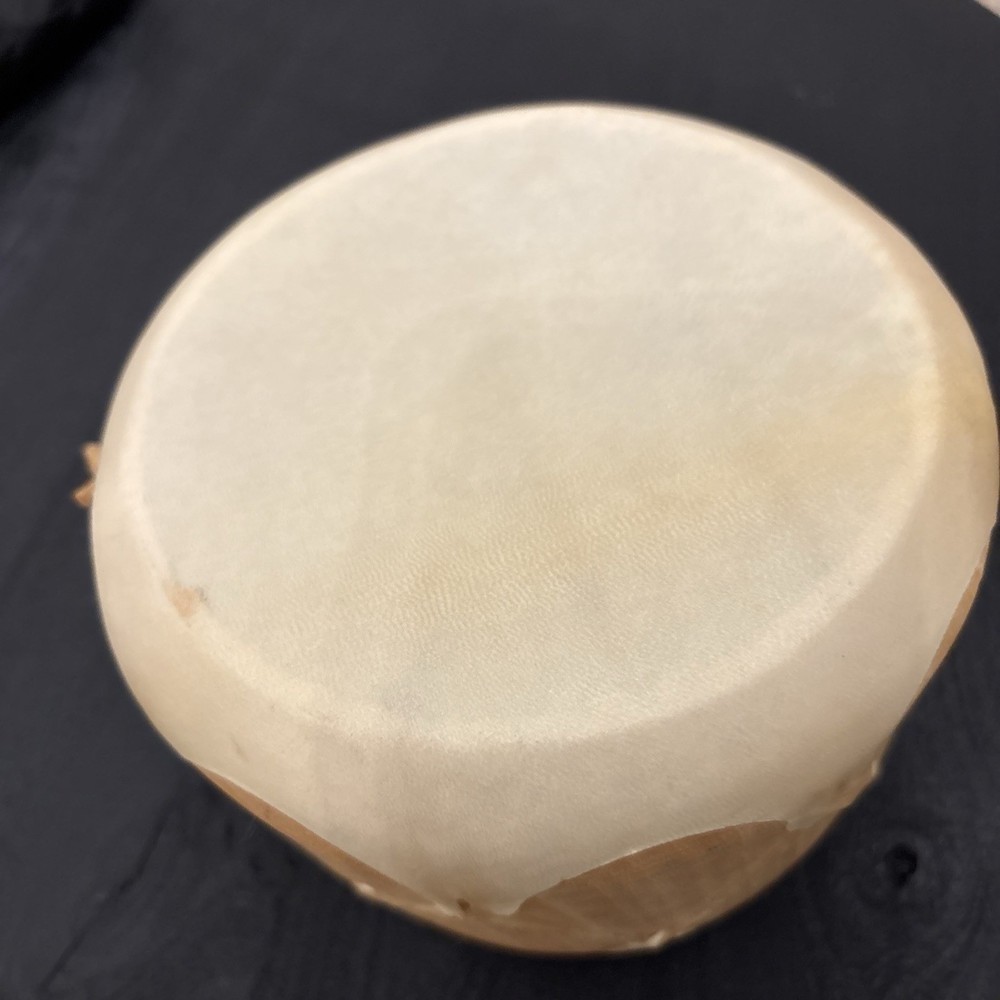 RAWHIDE & WOOD DRUM WITH BEATER