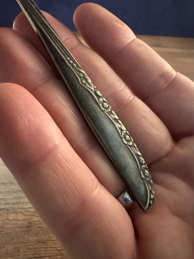 Wm A Rogers Silverplated Teaspoon Brittany Rose Pattern