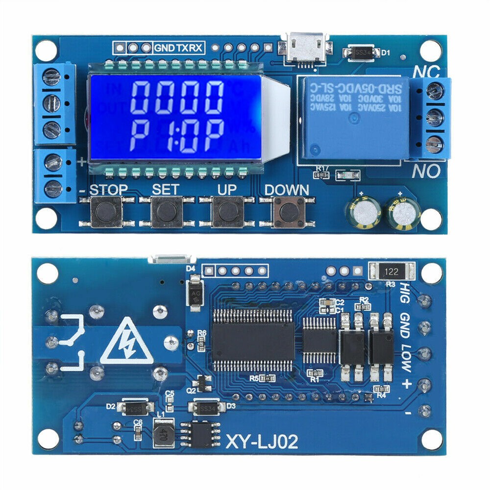 XY-LJ02 Time Delay Relay Module Control Timer Switch 6-30V Trigger Loop Timing
