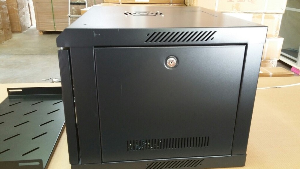 NETWORK RACK-9U, WALL MOUNT, WITH FAN & INSIDE TRAY ( COMPLETE KIT)