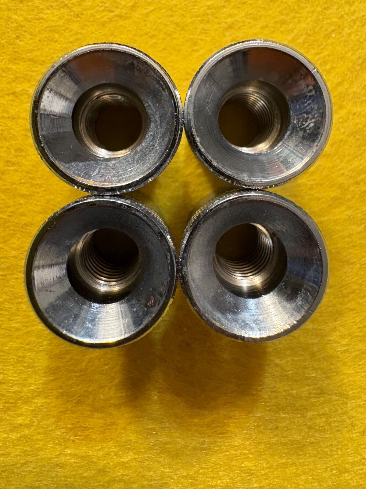 COLLAR (CHROME) REPLCEMENT PART. USED FOUR PACK
