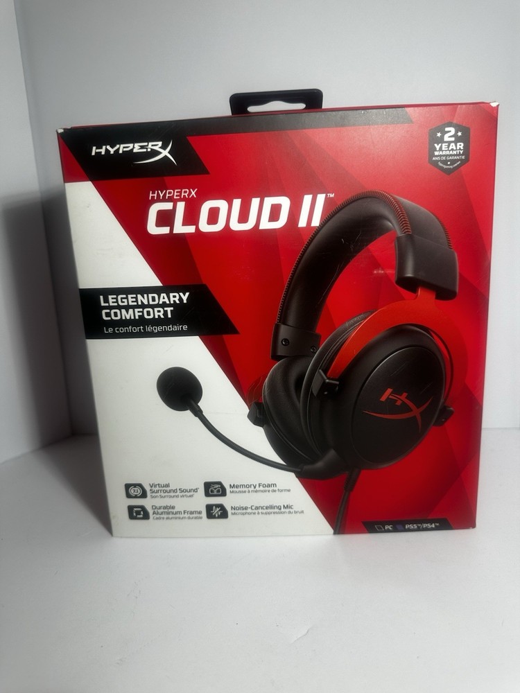 HyperX Cloud II – Gaming Headset for PC, PS5 / PS4