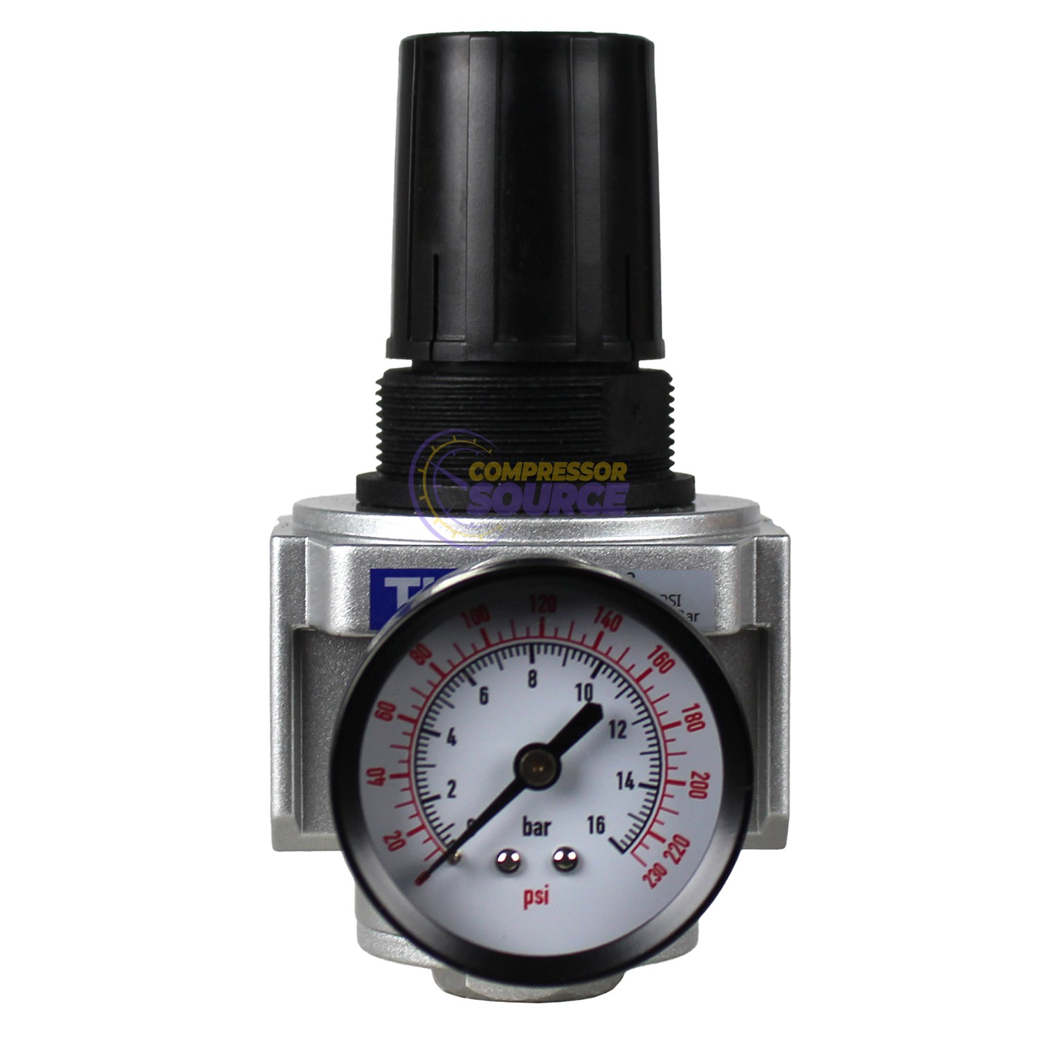 1/2" NPT Air Compressor Pressure Regulator with Gauge Inline 225 PSI