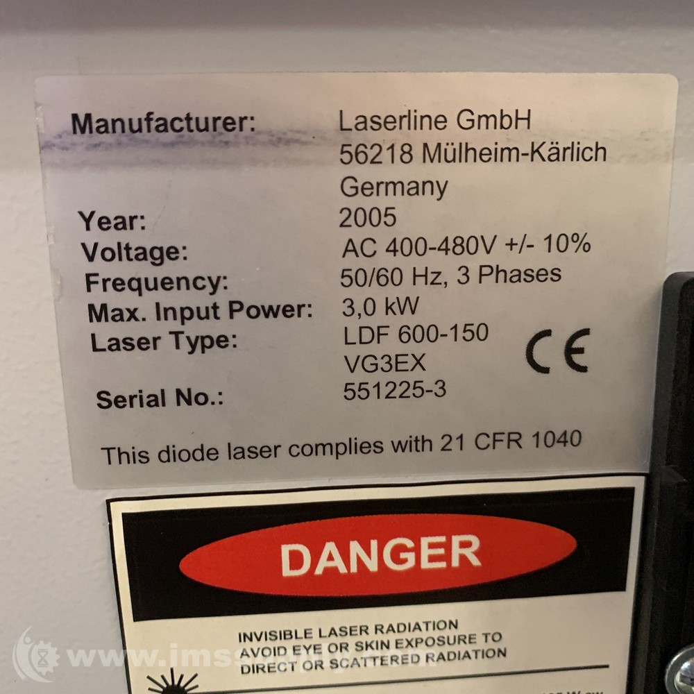 Laserline LDF 600-150 Diode Laser 5221