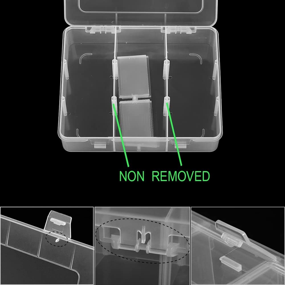 9 Grids Plastic Storage Compartment Organizer Container with Adjustable Divid...