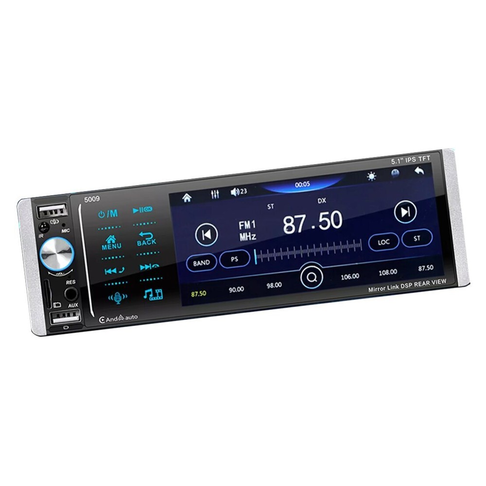 5.1IN Car Stereo Radio MP5 Player For Carplay Video Single 1 DIN Bluetooth mu
