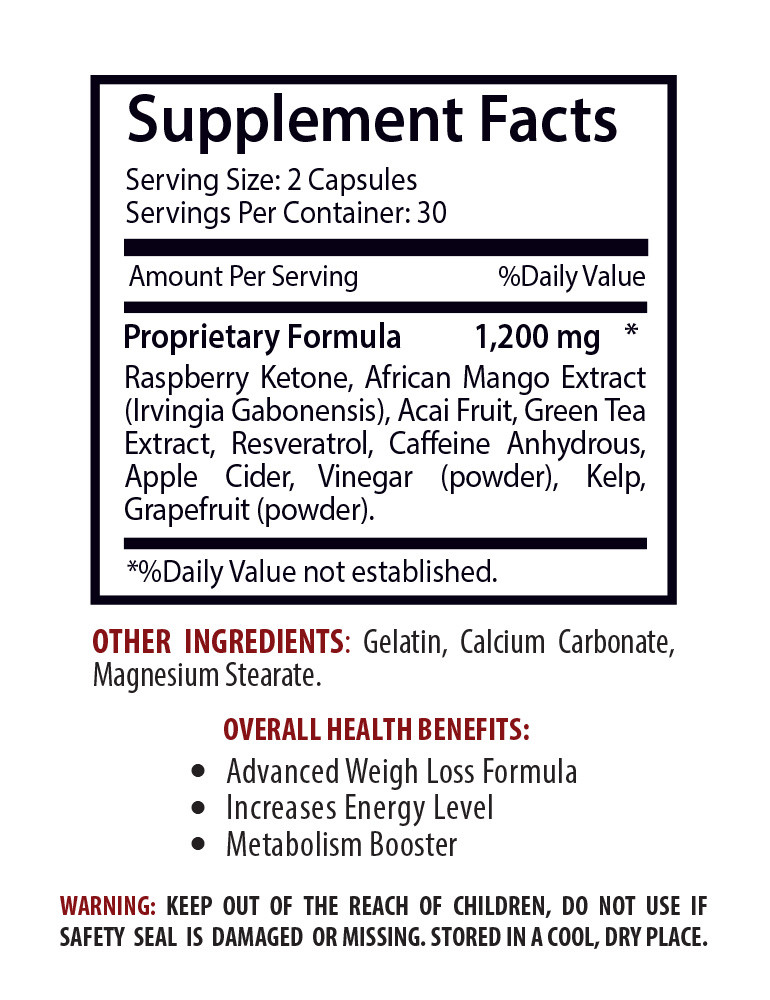 Immune support vitamins - RASPBERRY KETONES – AFRICAN MANGO COMBO - raspberry