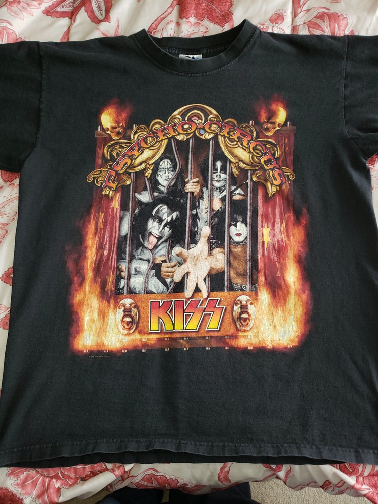 Kiss Concert T-shirt Psycho Circus in 3D tour 1998 XL Original Vintage 602