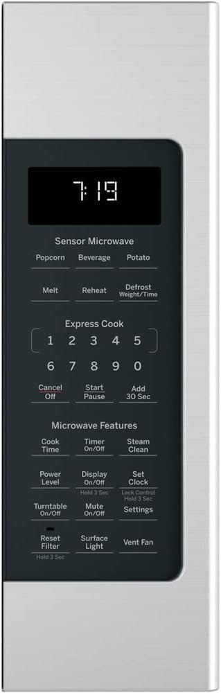 GE 1.9 CU FT Over-the-Range Sensor Microwave Oven 1000W JVM7195SKSS