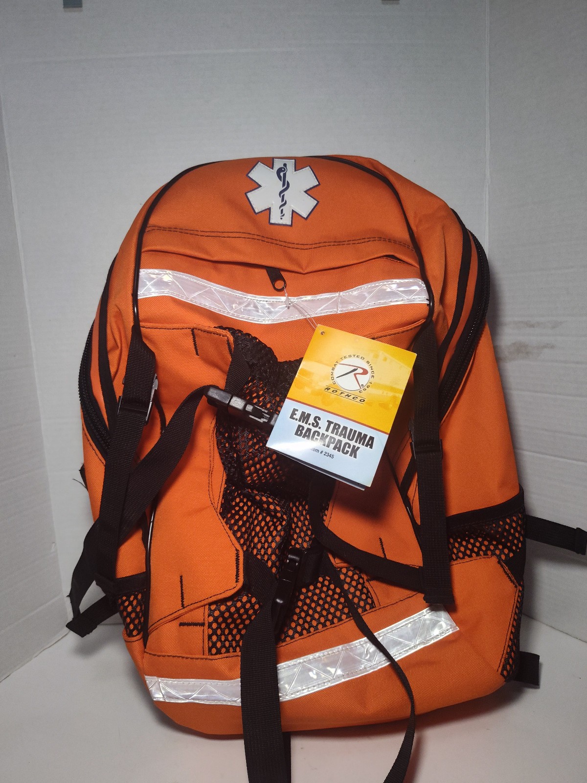 Rothco Orange First Aid/EMT/EMS Trauma Backpack Medical Equipment Bag New w/Tag