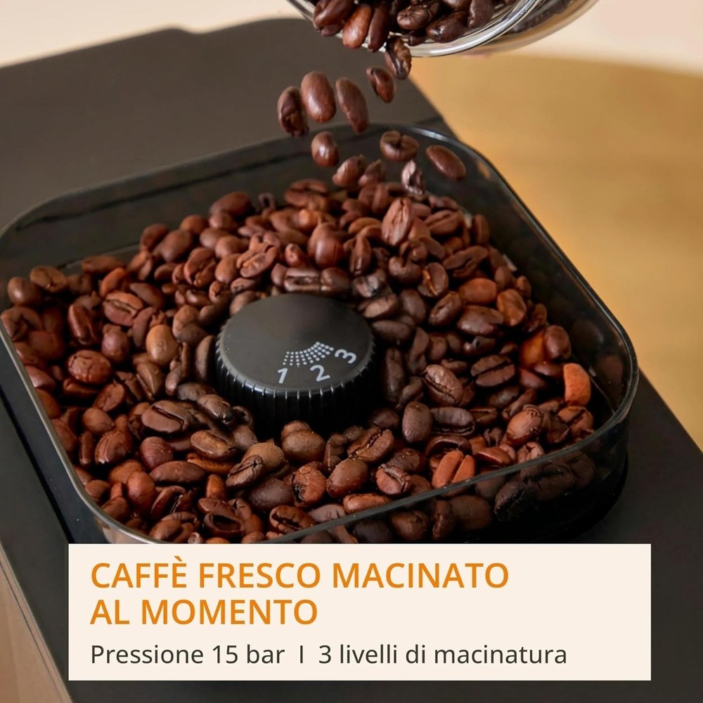 KRUPS Coffee Crush Extra, Automatic Coffee Machine, Compact Design SA4028E0