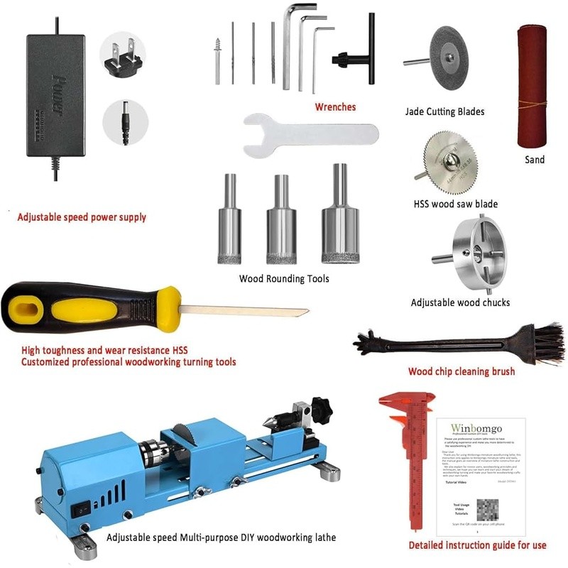 Mini Woodworking Tool Adjustable Chuck HSS Saw Multi-Purpose DIY Crafts Machine