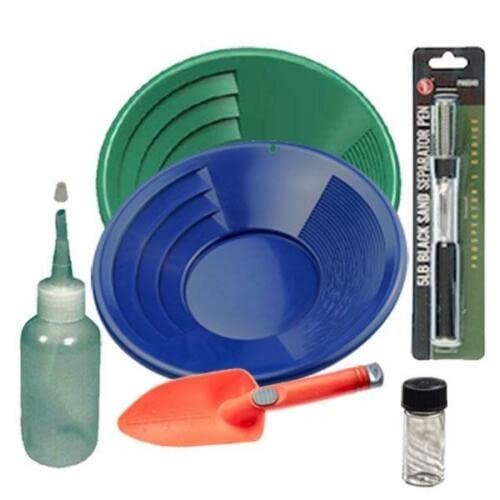 Sluice Monkey 12" Blue & Green Gold Pan Panning Kit