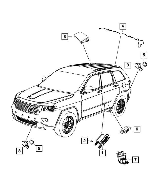 Genuine Mopar Parking Assist Module 56054146AG