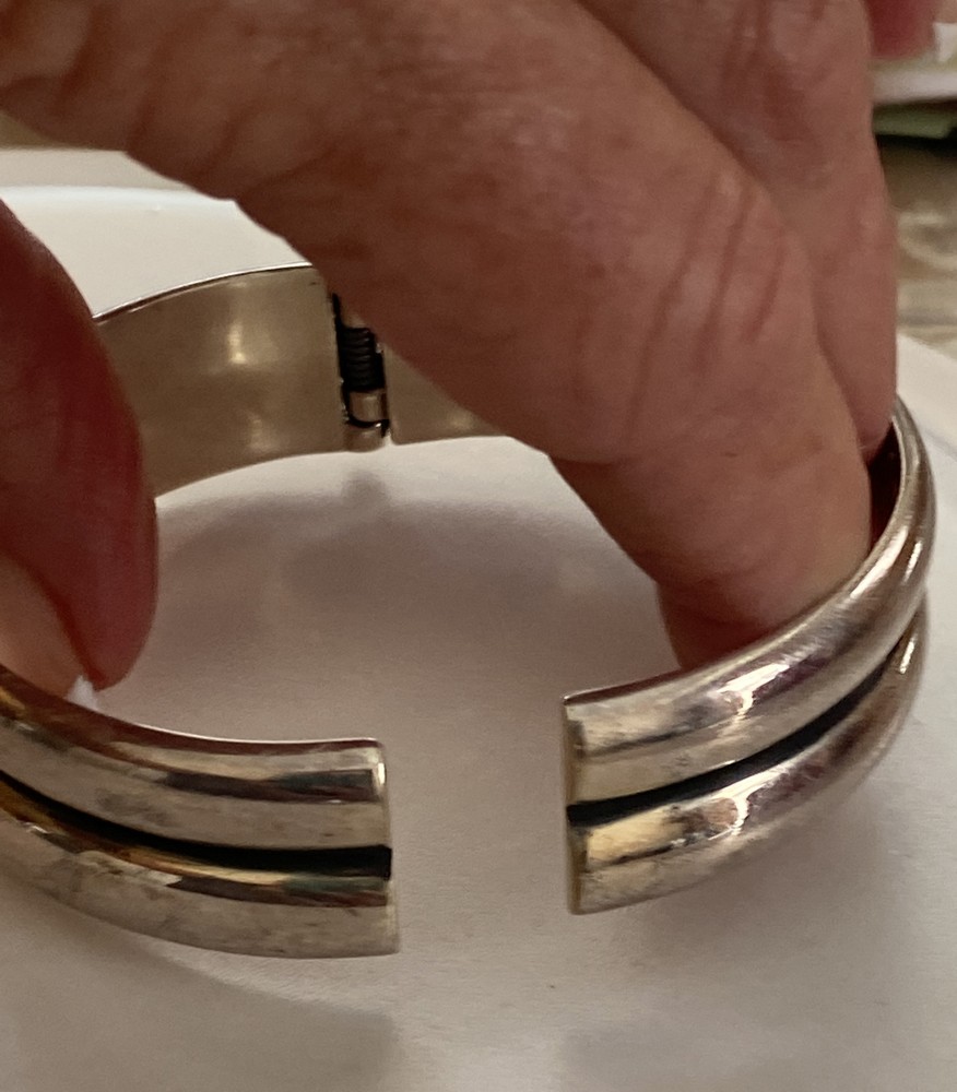 Vintage Mexico Open Bangle Signed CII TM