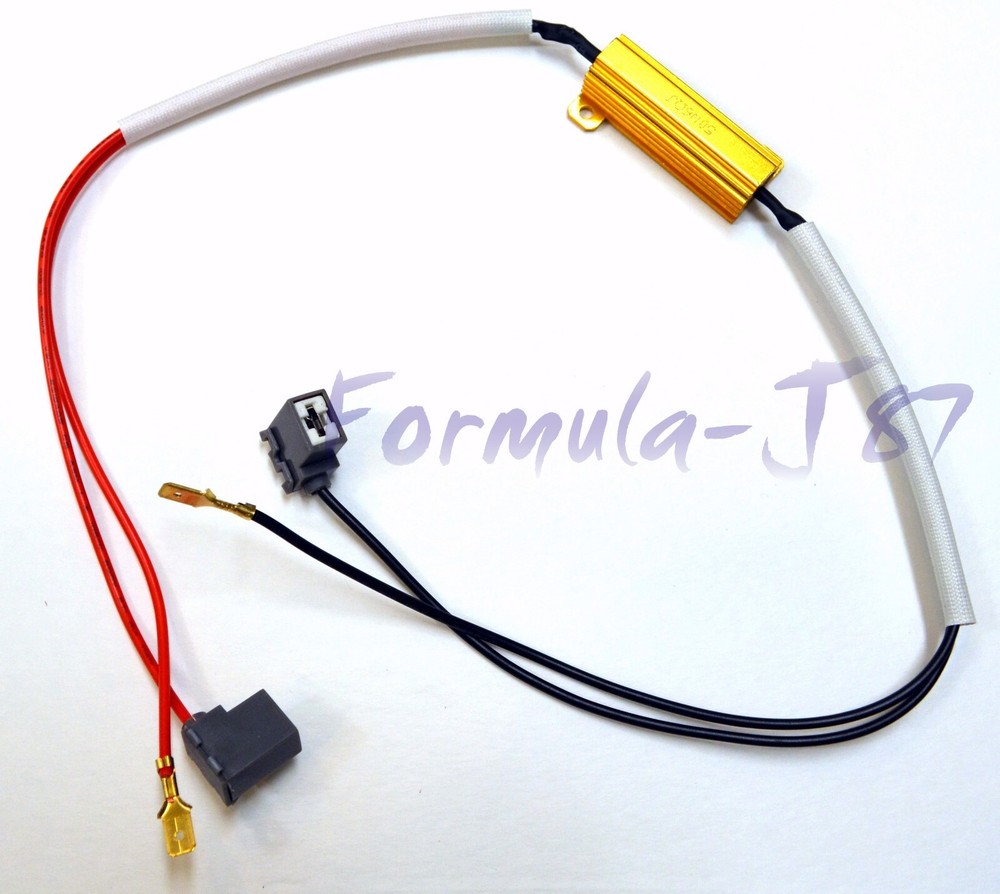 Wire LED Resistor Canceler Error Decoder H3 DRL Light Cornering Flicker Stop Fit
