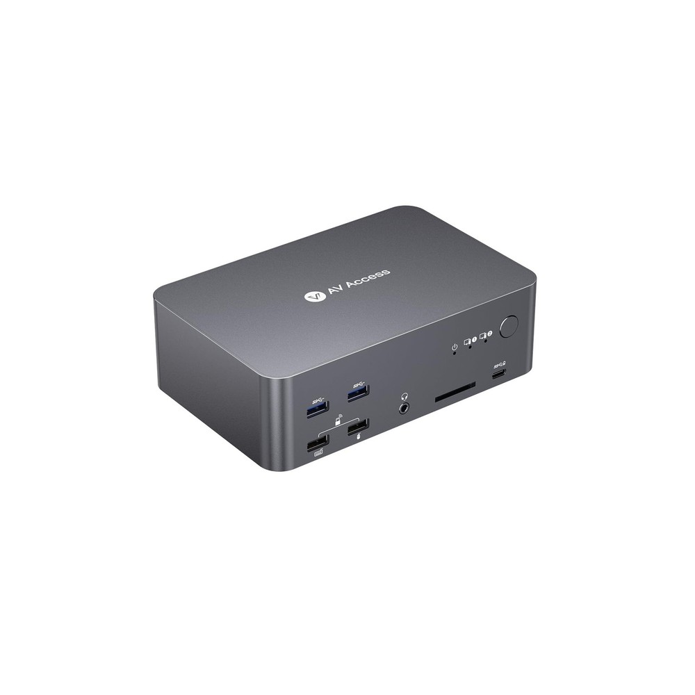 (Desktop only) AV Access KVM Switch 3 Monitors 2 Computers 8K@60Hz, 1G Ethern...