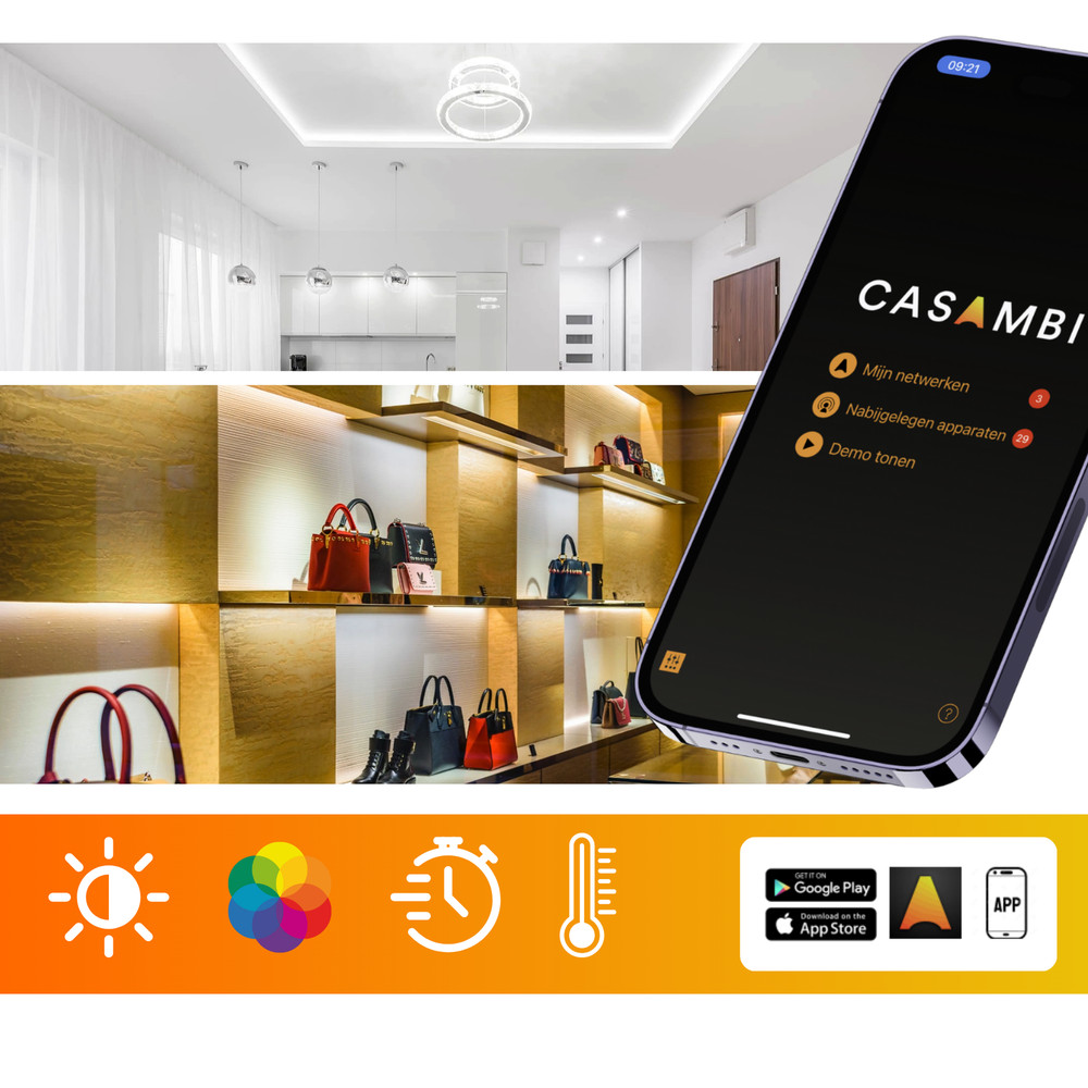 Casambi Single Channel Long-Range Wireless Trailing Edge Dimmer ~ Eulum TRED-CSB