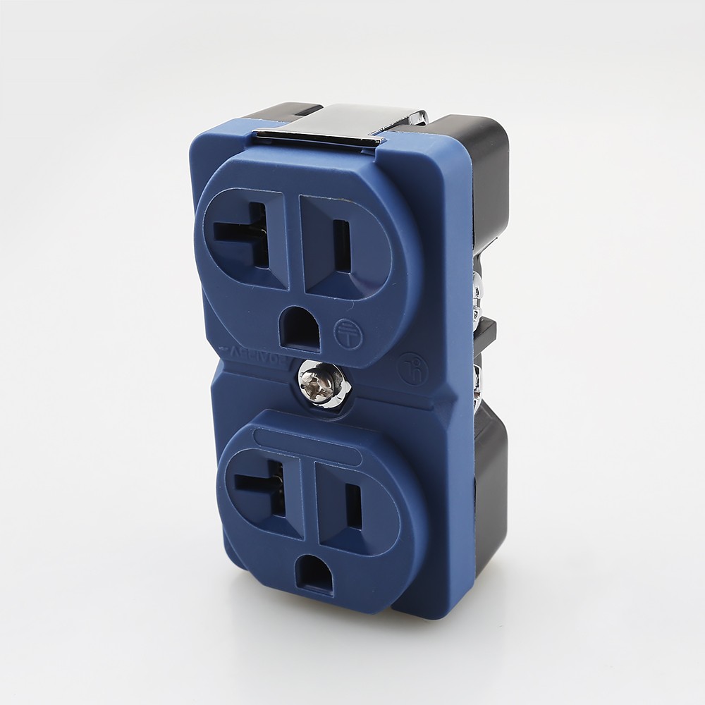 US Duplex Position Receptacles AC Wall Outlet Power Distributor Copper Socket