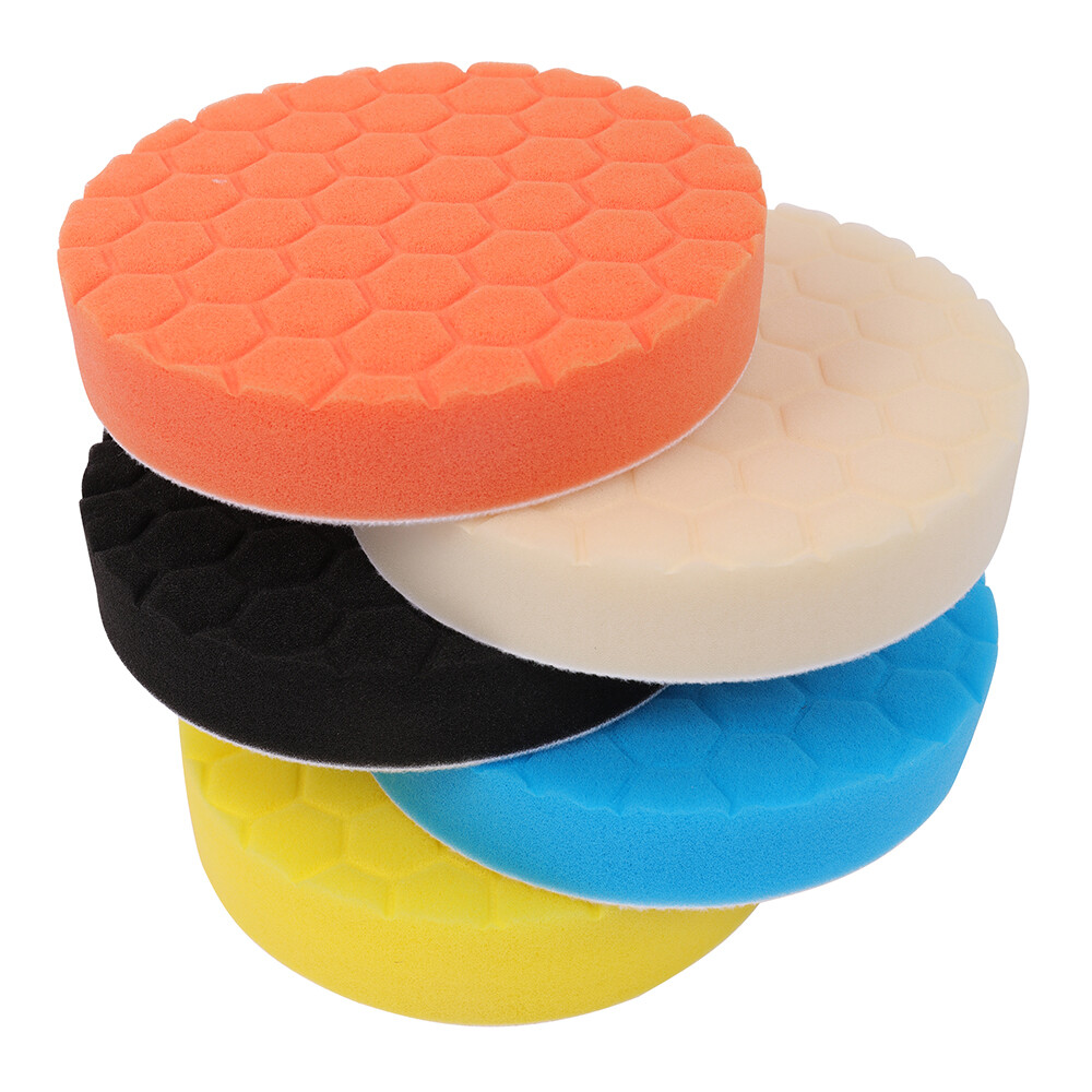 5PCS Polishing Pad 6inch Car Polisher Foam Buffer Waxing Finishing Buffing Wheel
