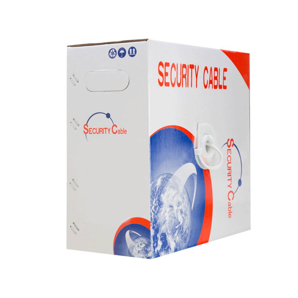 500FT 22/2 AWG Stranded Alarm Wire Cable CCA Shielded White for Security System