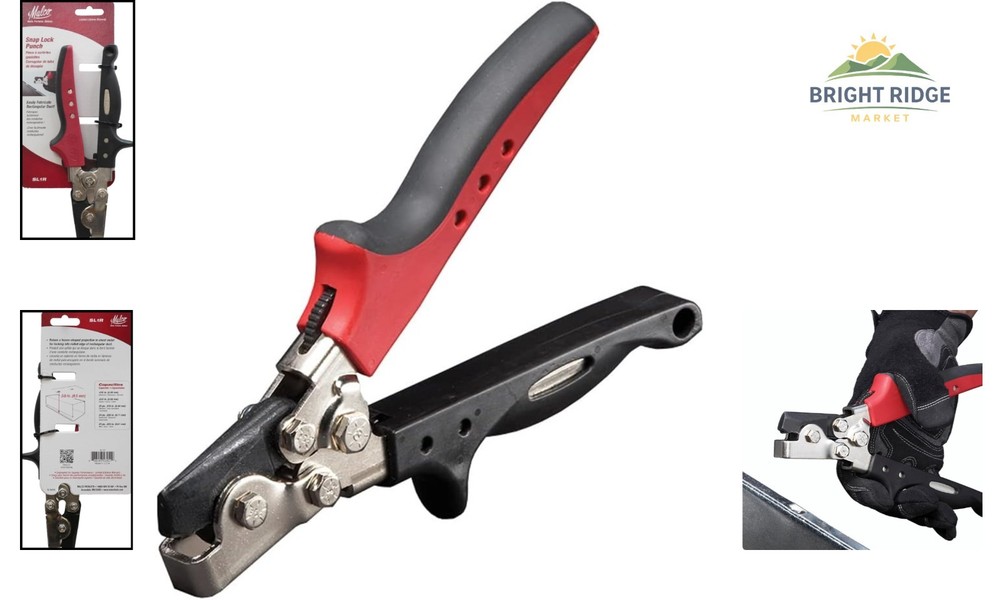 Professional Snap Lock Punch with Compound Handle Leverage for Metal Sheets