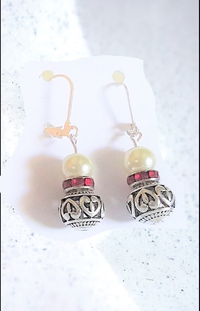 Snowman Earrings with or without Hat Handcrafted
