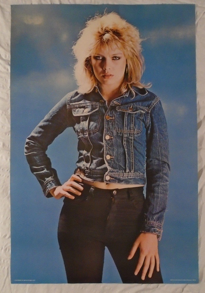 Kim Wilde 1981 Poster Tight Black Pants Belly Button Brand New Condition Pace