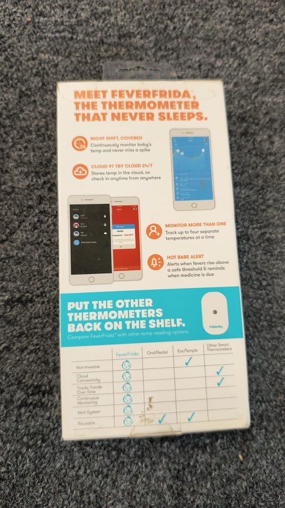 Frida Baby Smart Thermonitor Temperature Tracking Touchless Babies - New , D2