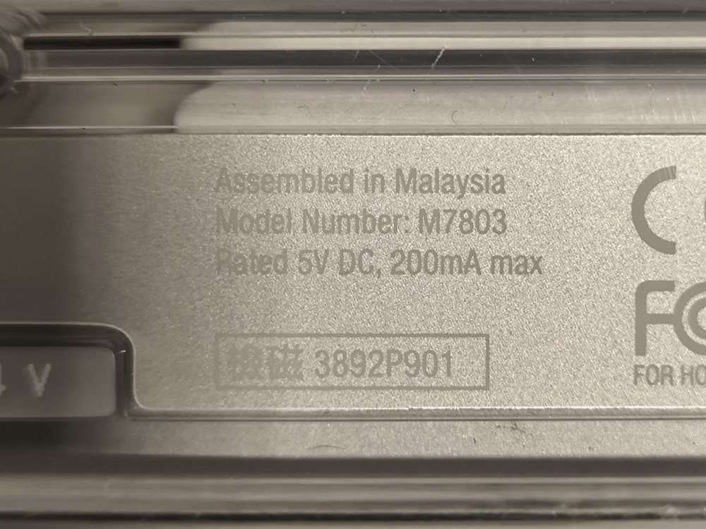 Apple USB Keyboard M7803 - Untested, Vintage