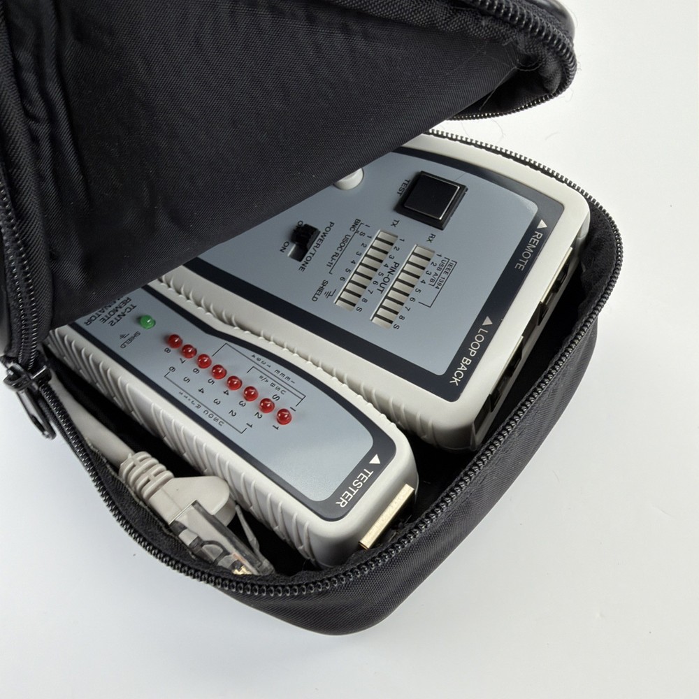 TRENDnet TC-NT2 Network Cable Tester With Soft Case & BNC Adapters