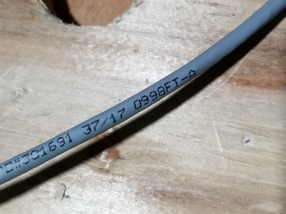 Hyperline 23/4P CAT6 LAN UTP Networking Ethernet Cable CMP/Plenum Gray /100ft