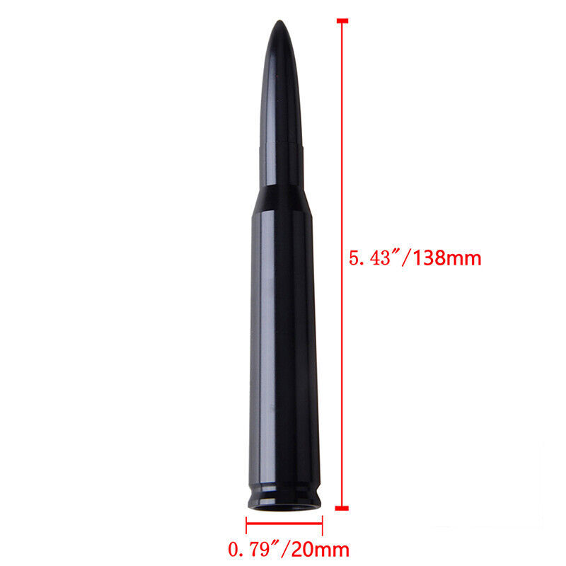 5" 50 CAL BULLET ANTENNA BLACK FIT FOR HARLEY DAVIDSON STREET GLIDE