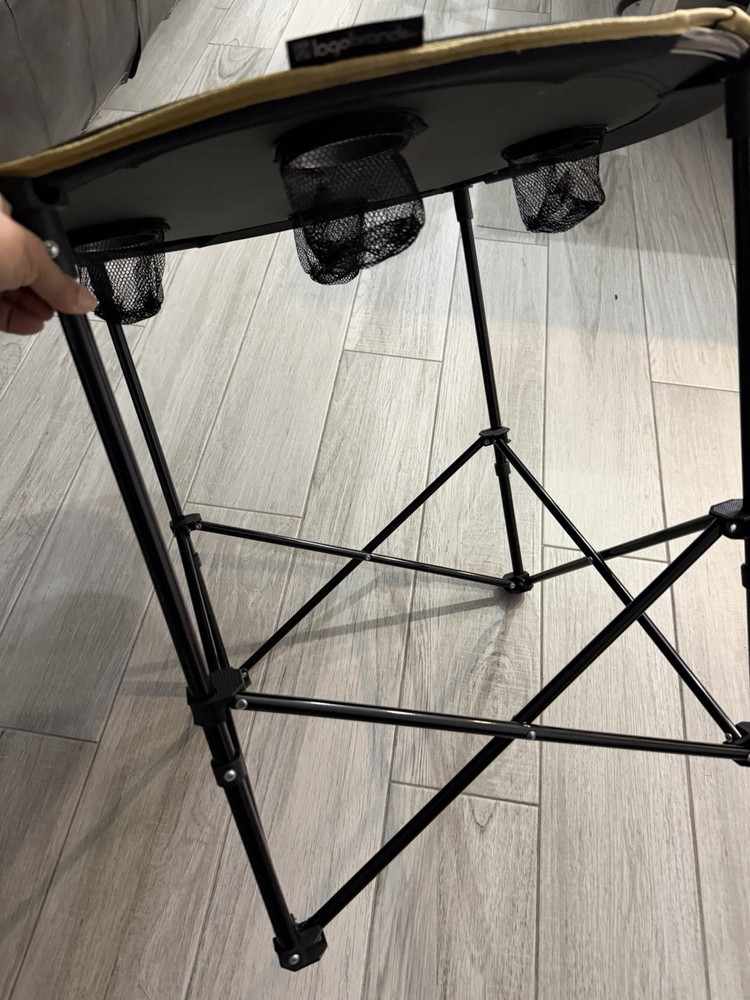 UCF Central Florida Logo Round Portable Folding Table