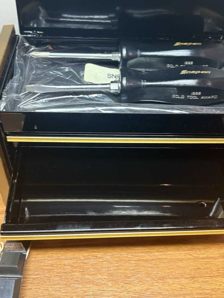 Snap On Tools 1998 Master Tech Gold Tools Awards 3 Drawer Mini Micro Tool Box