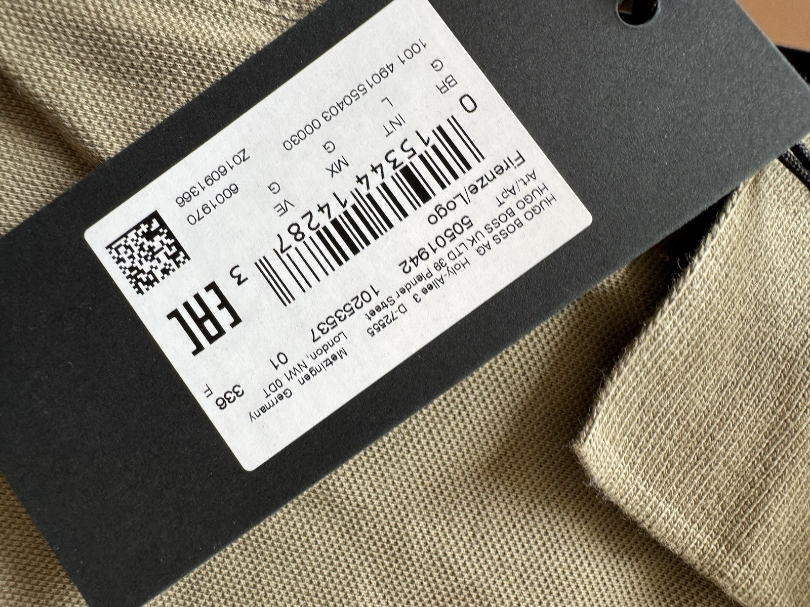 Hugo Boss Men's Pastel Green Polo Shirt Size L New with Tags