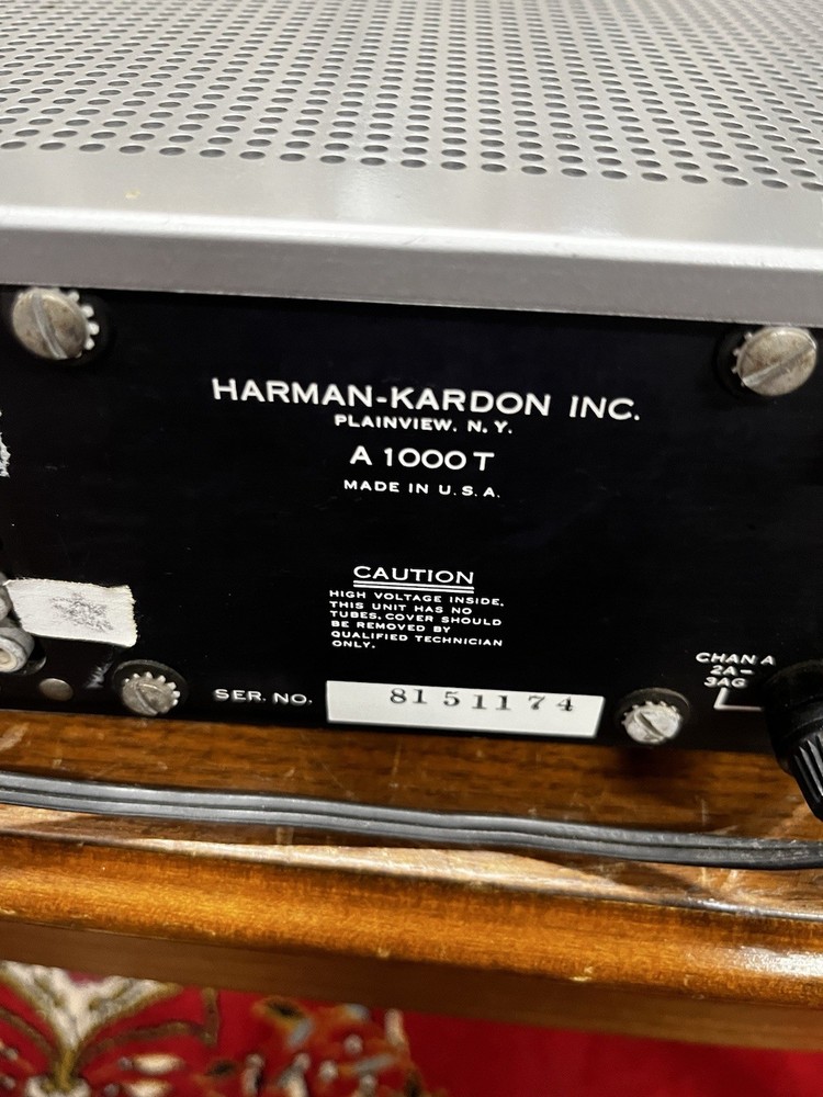 Harman Kardon A1000T Stereo Solid State Integrated Amplifier