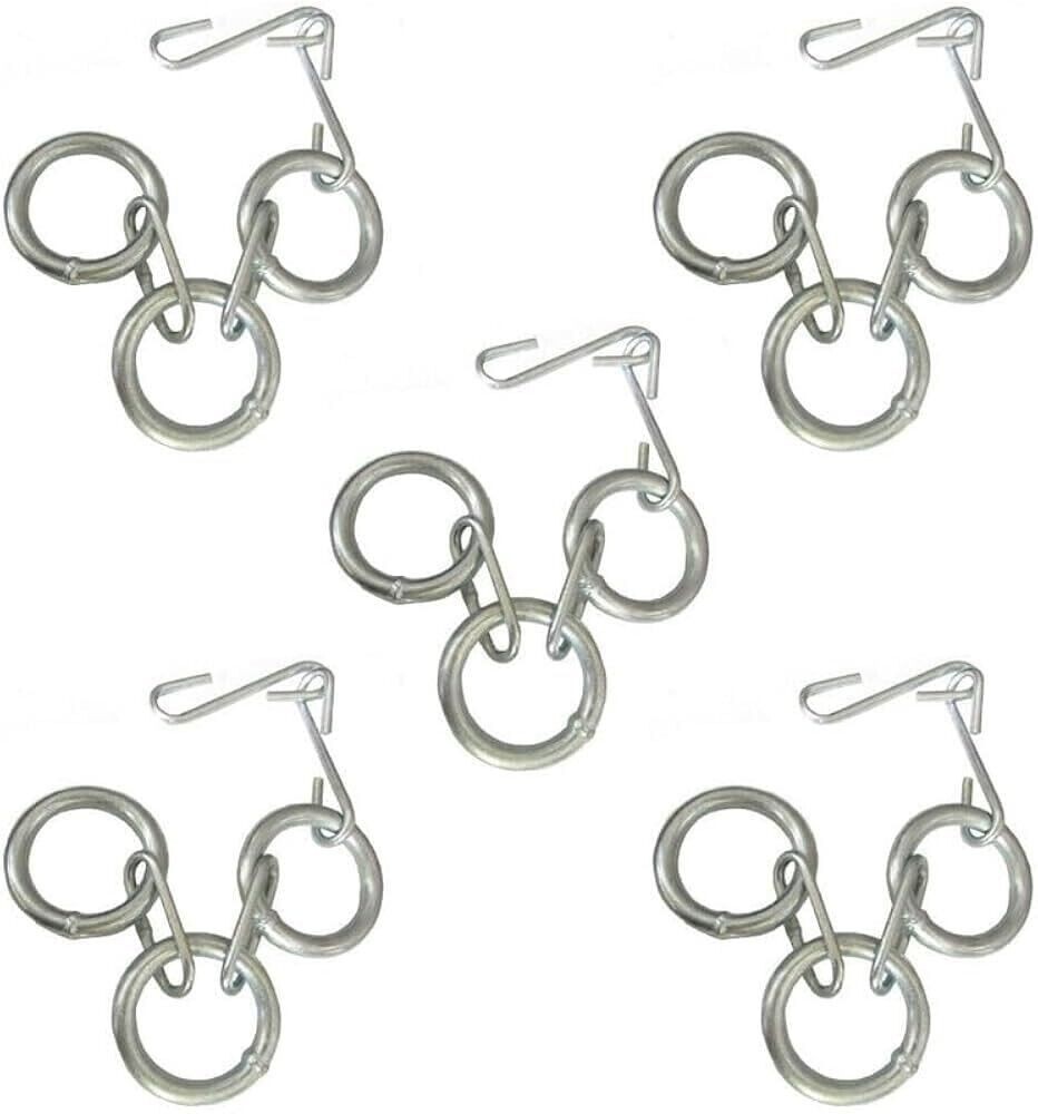 5 Pack Grain Drill Covering Chains Diameter 2.5" , 21" Long