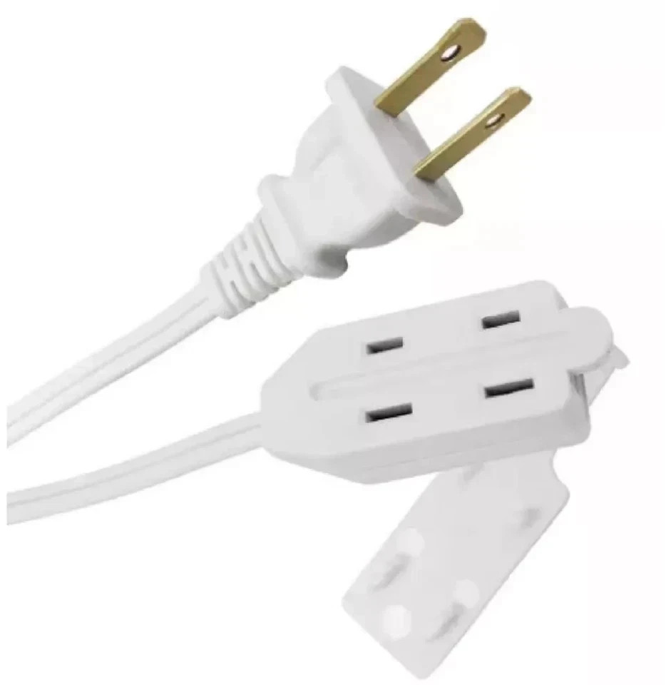 6 ft. 16/2 Light Duty Indoor Multi-Outlet Extension Cord, White