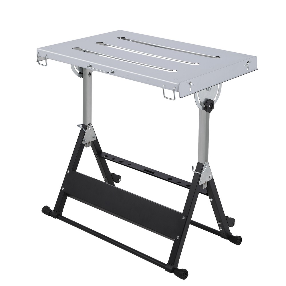 Welding Table, Portable Folding Workbench With Adjustable Height for Garage,Shop