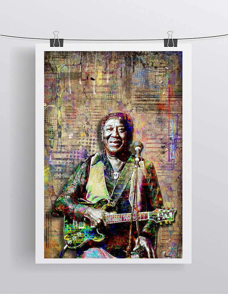 Muddy Waters 20x30in Poster Muddy Waters Blues Tribute Print Free Shipping US