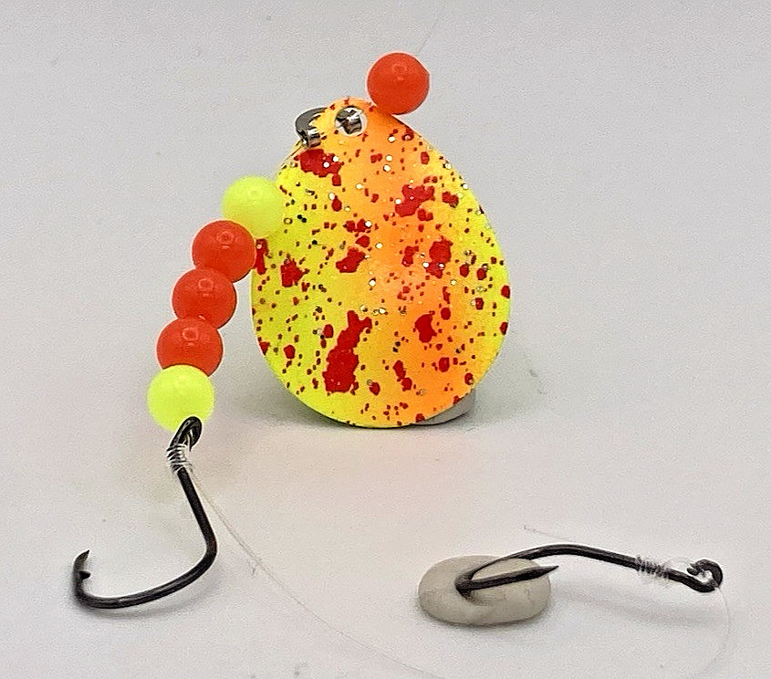 1-Pack Flash Wound  Premium Walleye Crawler Harness
