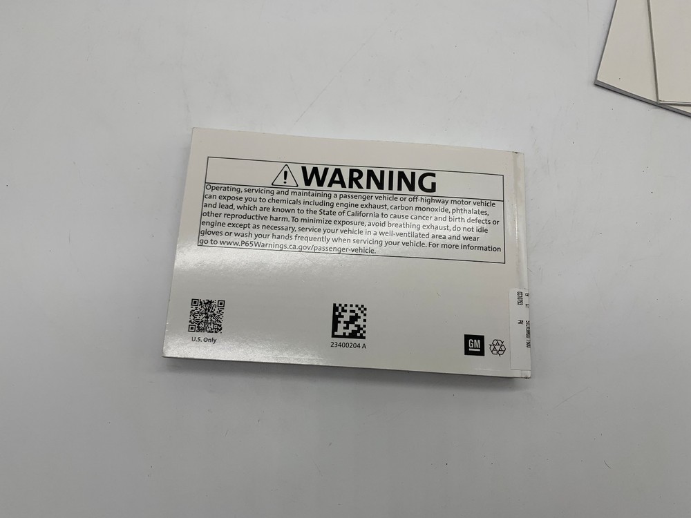 2019 Chevy Silverado Owners Manual Set OEM