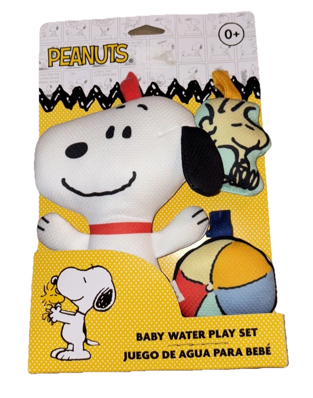 Peanuts Snoopy & Woodstock Baby Water Play Set 3 Piece Infant Bath Toy