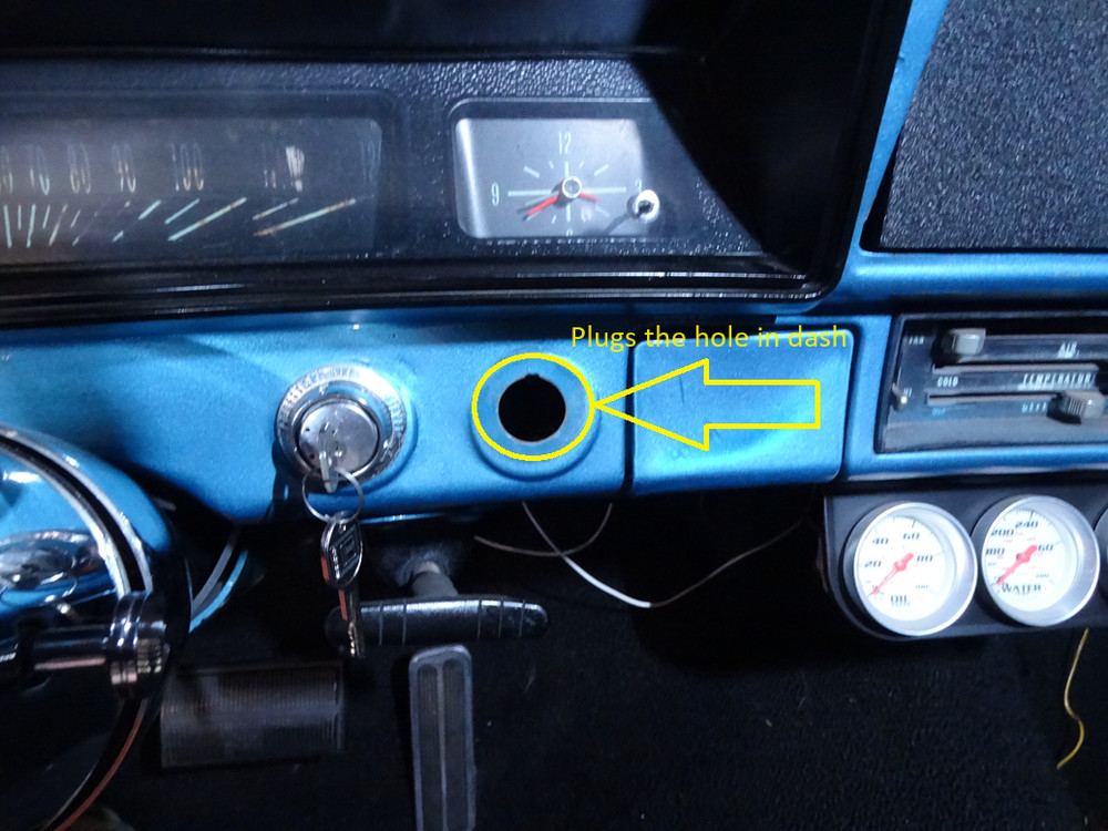 Cigarette Lighter Dash Hole Plug Rubber NEW 250-102