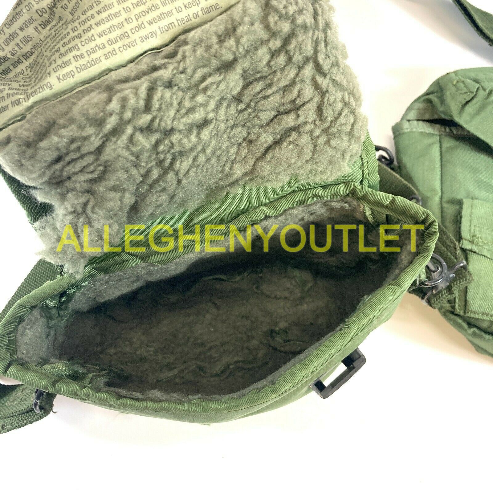2 Military 2 Quart Canteen Pouches ALICE 2qt Insulated Pouch Olive Drab OD NICE