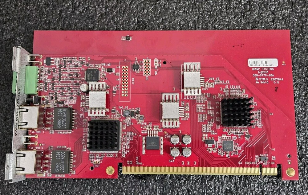 Biamp Tesira Server IO SNC-1 Network Controller Board  380-0639-90F